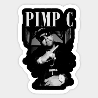 Pimp C Hip Hop Vintage Sticker